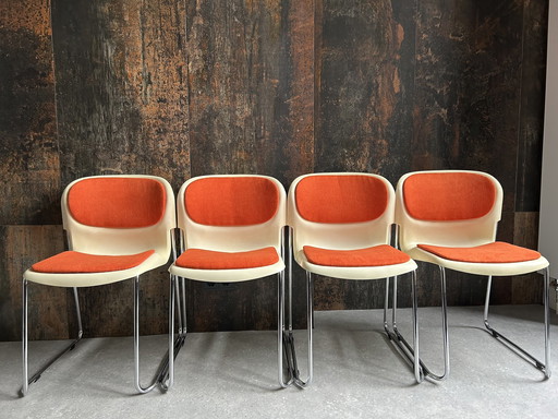 Set (4) Vintage Design Stoelen Jaren 80