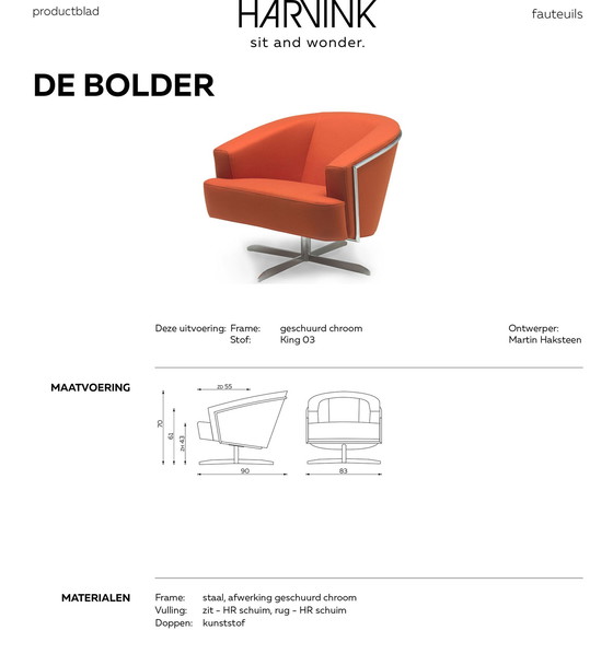 Image 1 of Harvink Bolder fauteuil