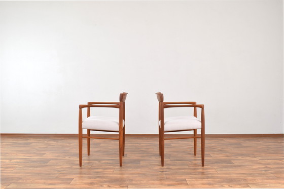 Image 1 of Mid Century Deense Teakhouten Fauteuils Door H. W. Klein Voor Bramin, 1960S, Set Van 2