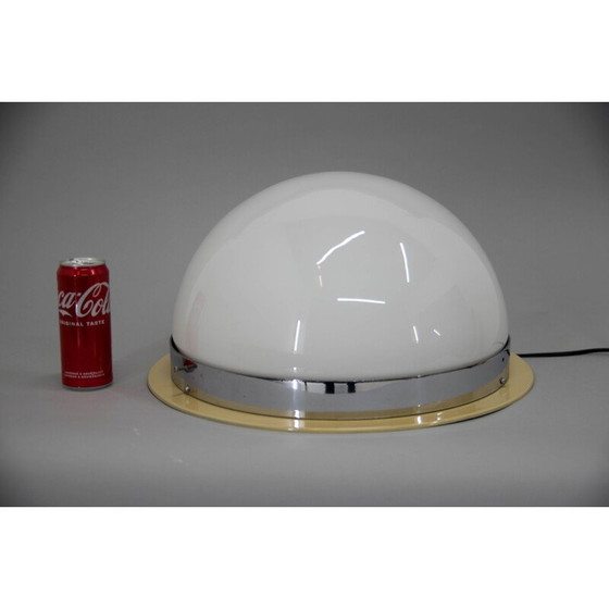 Image 1 of Vintage Bauhaus plafondlamp in chroom van Zukov, Tsjecho-Slowakije 1940