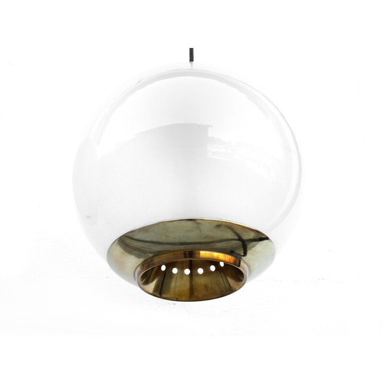 Image 1 of Set van 3 Vintage Ls2 bol hanglampen door Luigi Caccia Dominioni voor Azucena, Italië 1954