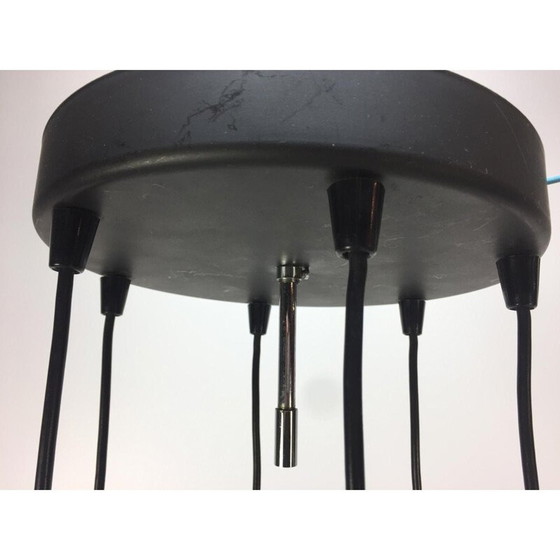 Image 1 of Vintage verchroomde metalen kroonluchter van Raak Amsterdam, 1960