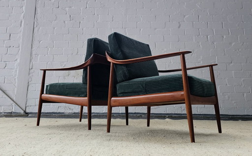 Fauteuil 60S 70S Vintage Mid Century Teak Fauteuil