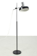 Vintage vloerlamp chroom met zwart