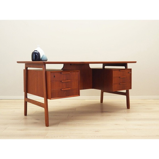 Image 1 of Vintage teakhouten bureau van Omann Jun, 1970