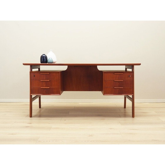 Image 1 of Vintage teakhouten bureau van Omann Jun, 1970