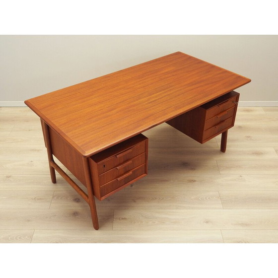 Image 1 of Vintage teakhouten bureau van Omann Jun, 1970