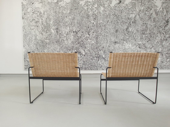 Image 1 of Zeldzaam paar loungestoelen van Gregorio Vicente Cortes en Luis Onsurbe voor Metz & Co, 1961