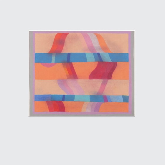 Image 1 of Vintage schilderij op papier door Bernard Myers