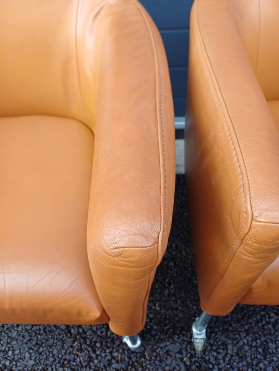 Image 1 of 4x Camel Bert Plantagie Lounge E stoelen