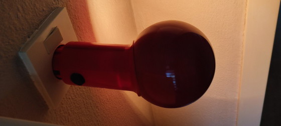 Image 1 of Stekkerlamp stekker lamp leeslamp rood vintage Vrieland 80's Holland wandlamp