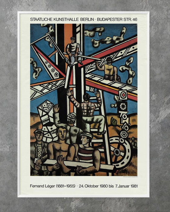 Image 1 of Tentoonstellingsaffiche Fernand Leger Kunsthalle Berlijn