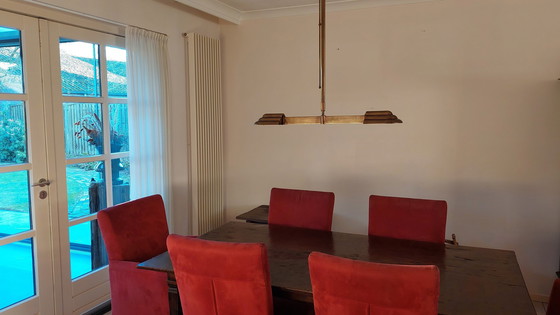 Image 1 of Hanglamp Met Inbouwdimmer In Brons B 75 X H 100 X 14Cm