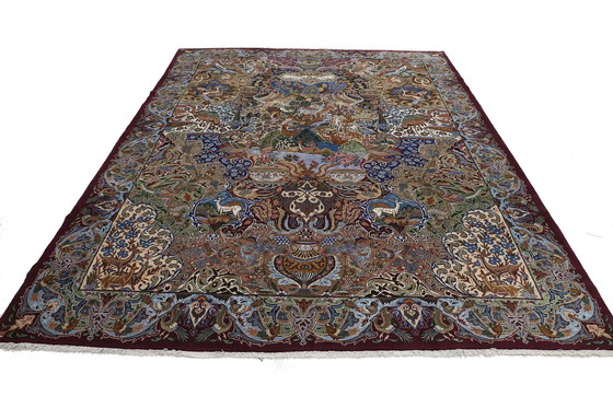 Image 1 of Origineel handgeknoopt Perzisch tapijt Kashmar Fine Paradise design 393 x 312 cm Topconditie