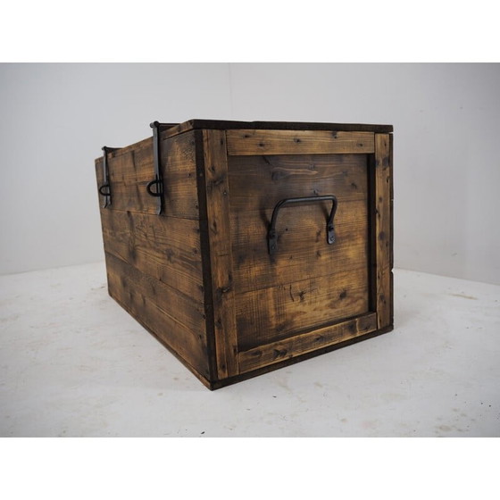 Image 1 of Houten kist uit Mid Century, jaren 1950