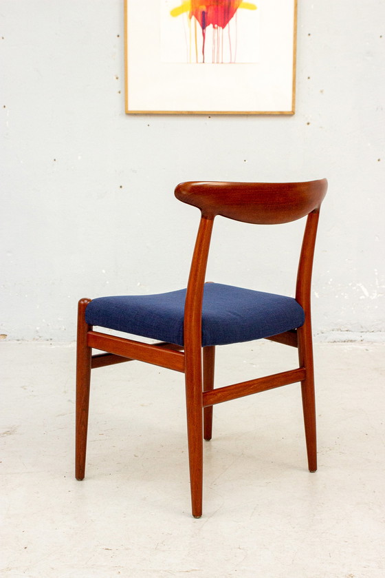 Image 1 of 8X W2 Stoel Hans J. Wegner Cm Madsens Teakhout