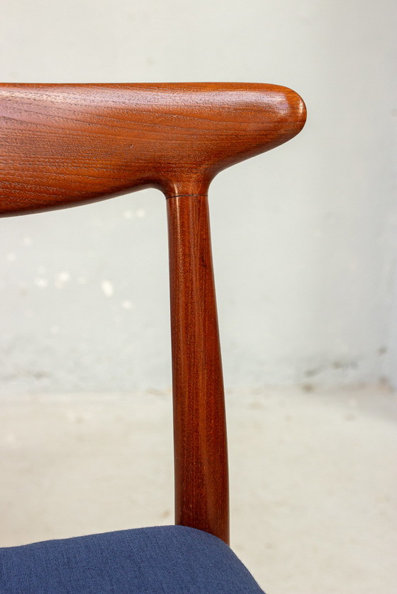 Image 1 of 8X W2 Stoel Hans J. Wegner Cm Madsens Teakhout