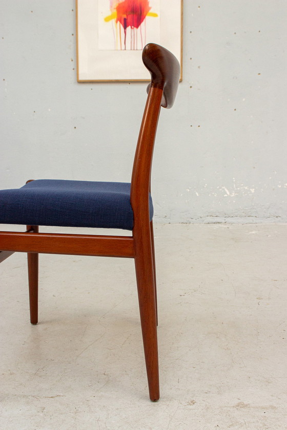 Image 1 of 8X W2 Stoel Hans J. Wegner Cm Madsens Teakhout