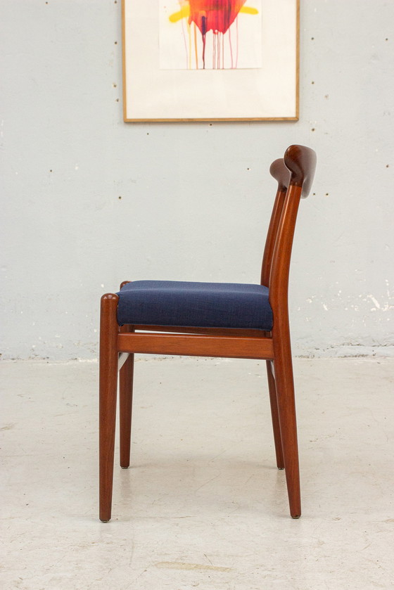 Image 1 of 8X W2 Stoel Hans J. Wegner Cm Madsens Teakhout