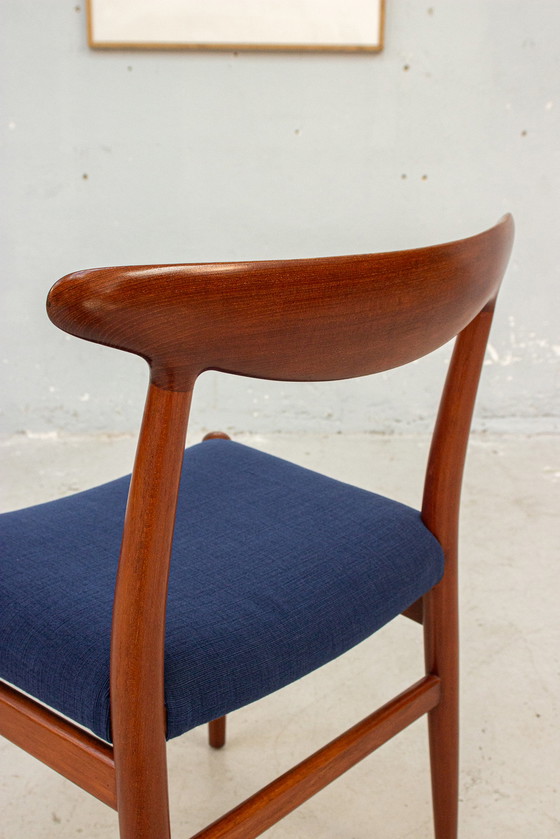 Image 1 of 8X W2 Stoel Hans J. Wegner Cm Madsens Teakhout