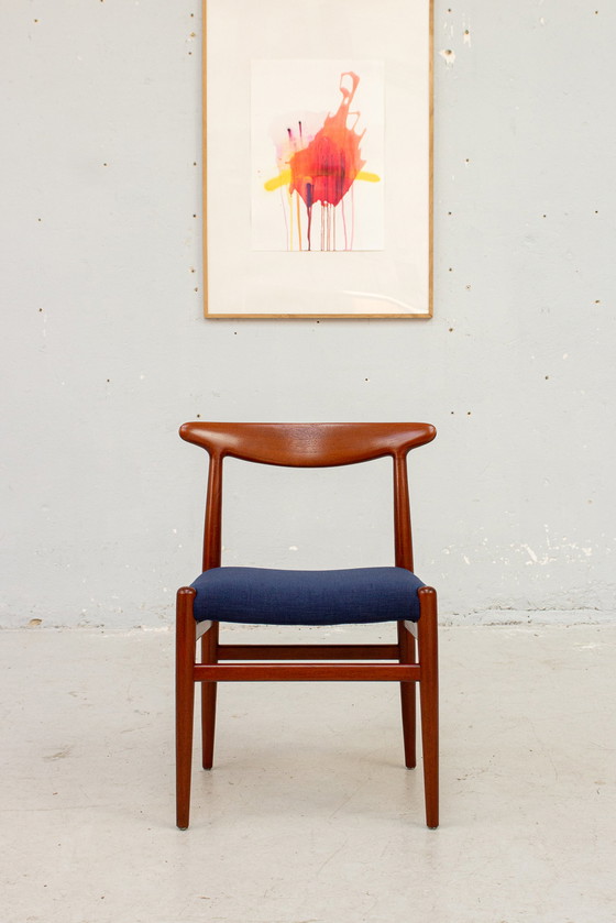 Image 1 of 8X W2 Stoel Hans J. Wegner Cm Madsens Teakhout