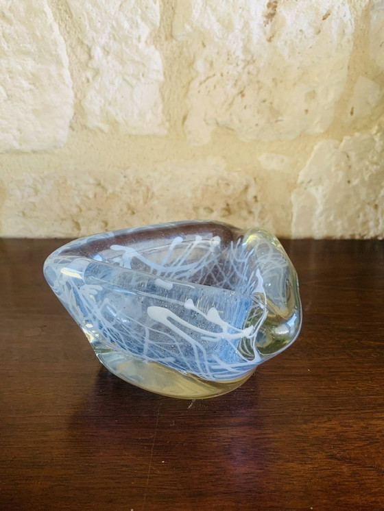 Image 1 of Vintage, handgeblazen Murano glazen asbak, 1960S