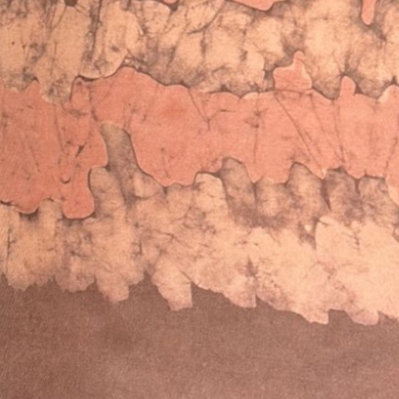 Image 1 of Vintage lamp van keramiek met zijden kap