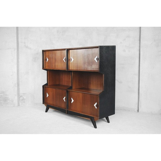 Image 1 of Vintage scandinavisch highboard in teakhout 1950