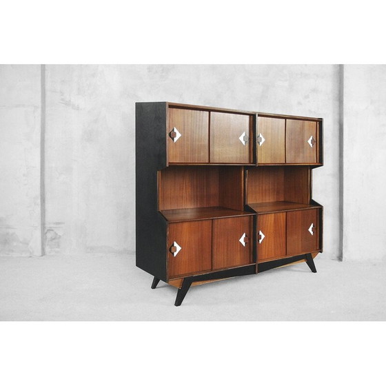 Image 1 of Vintage scandinavisch highboard in teakhout 1950