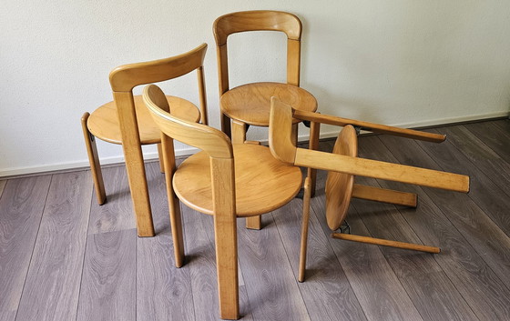 Image 1 of 4x Vintage Bruno Rey Stoelen Kusch & Co