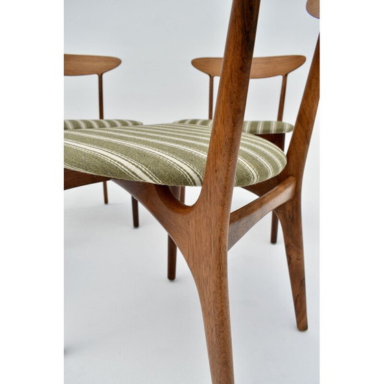 Image 1 of Set van 4 vintage rozenhouten stoelen van Kurt Østervig voor Brande Møbelindustri, 1956