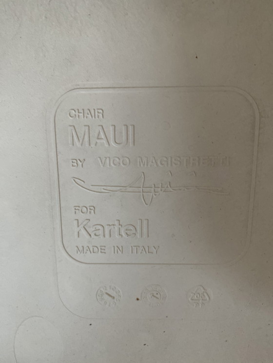 Image 1 of 3x Kartell Maui stoel