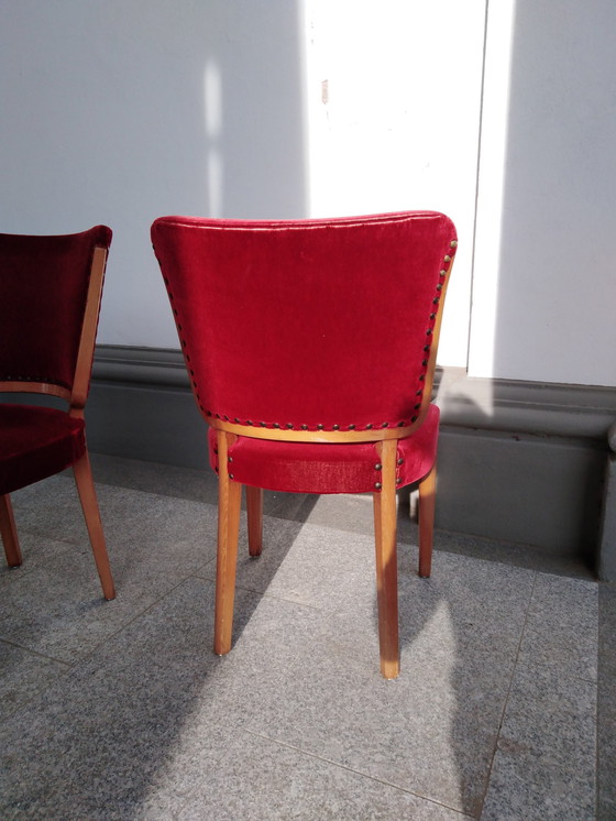 Image 1 of 4X Zweedse stoelen "Swedish Grace" uit de jaren 40