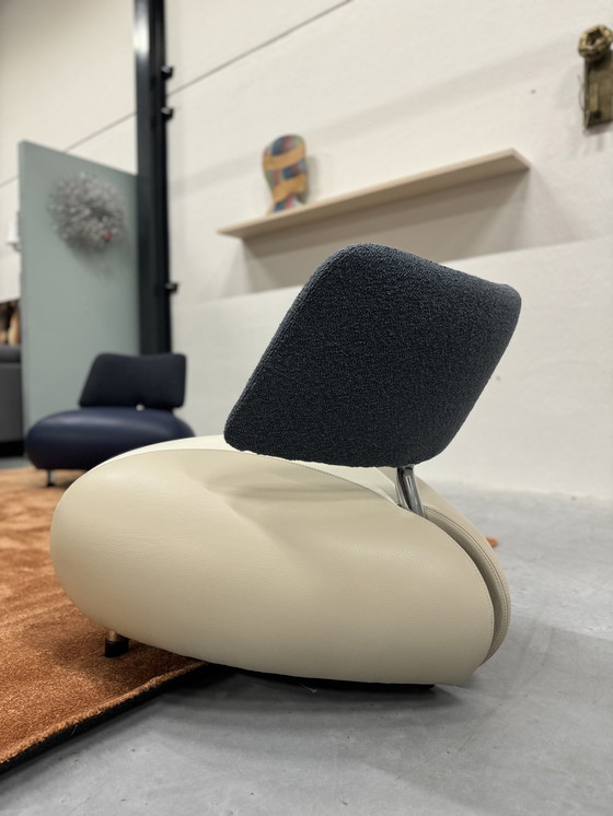 Image 1 of Leolux Pallone Fauteuil Senso Egret, Off-White & Monza Stof