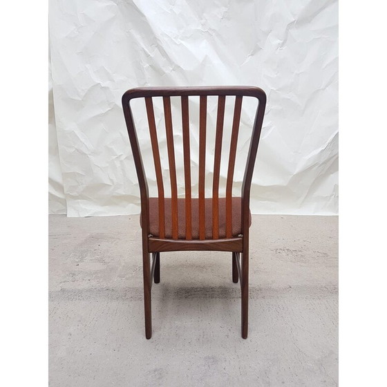 Image 1 of Set van 6 vintage teakhouten stoelen van Svend Aage Madsen, Denemarken