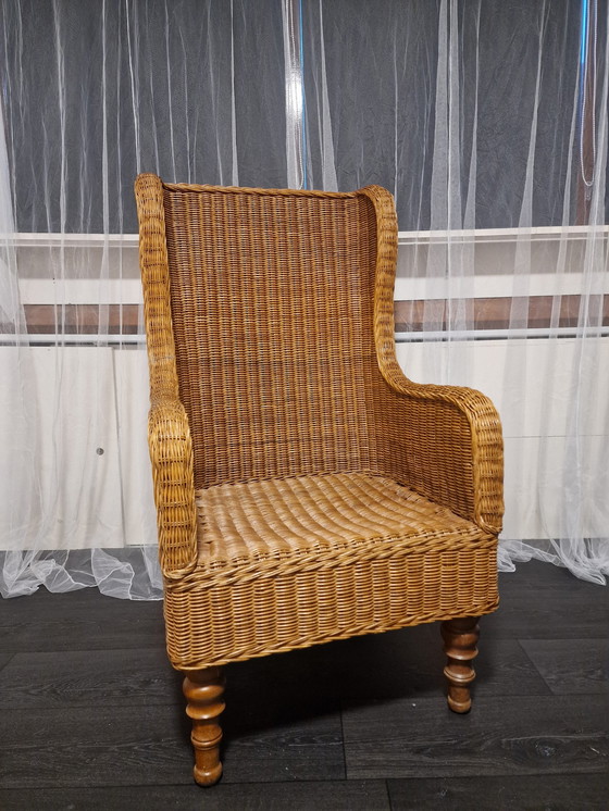 Image 1 of Vintage Rotan Fauteuil