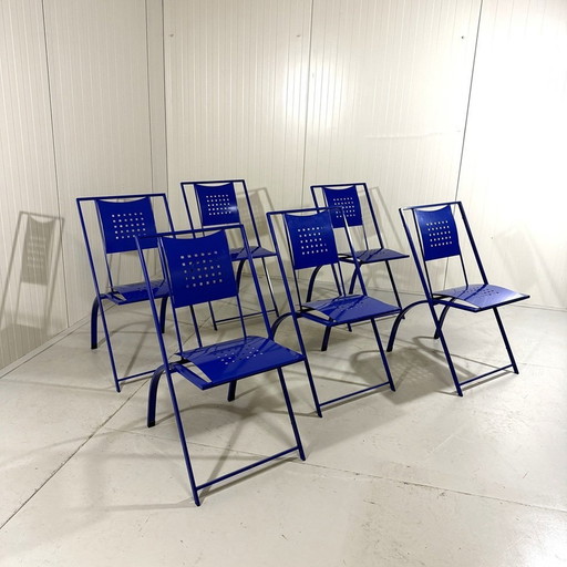 6 Sinus Eetkamerstoelen Van Karl Friedrich Förster 1980'S