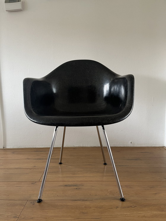 Image 1 of Vintage zwarte DAX fauteuil van glasvezel