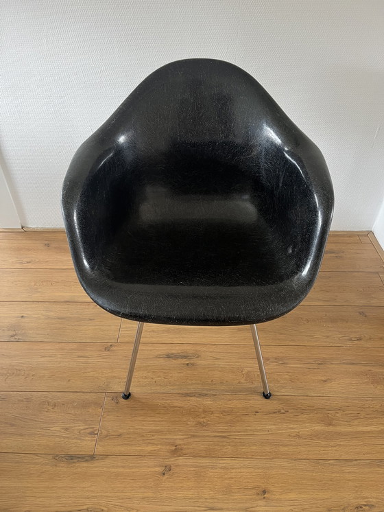 Image 1 of Vintage zwarte DAX fauteuil van glasvezel