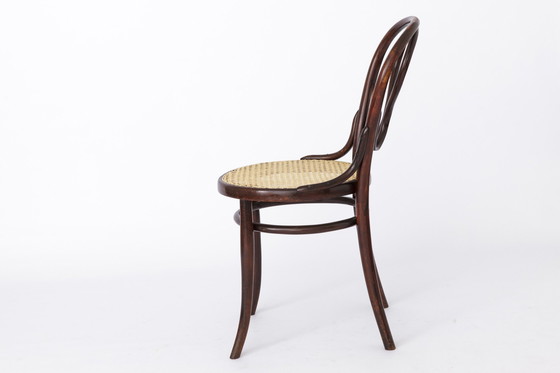 Image 1 of Thonet Vintage Stoel, Nr. 20, Oostenrijk, Ca. 1920-1940S, Bentwood, Weens Weefsel