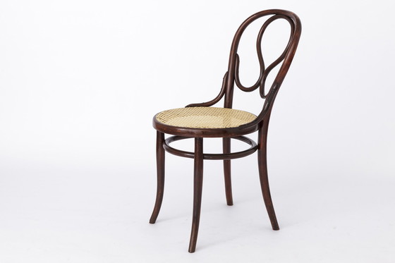 Image 1 of Thonet Vintage Stoel, Nr. 20, Oostenrijk, Ca. 1920-1940S, Bentwood, Weens Weefsel