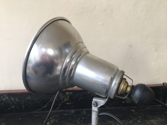 Image 1 of 2 X Vintage Spots Knijplampen Lampen Aluminium  Lita