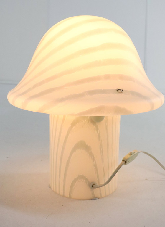 Image 1 of Peill & Putzler Zebra Mushroom Lamp Xl Vintage