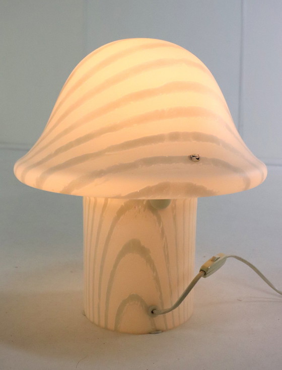 Image 1 of Peill & Putzler Zebra Mushroom Lamp Xl Vintage