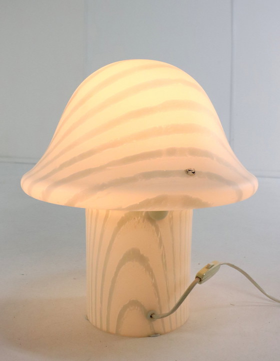 Image 1 of Peill & Putzler Zebra Mushroom Lamp Xl Vintage