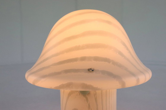 Image 1 of Peill & Putzler Zebra Mushroom Lamp Xl Vintage