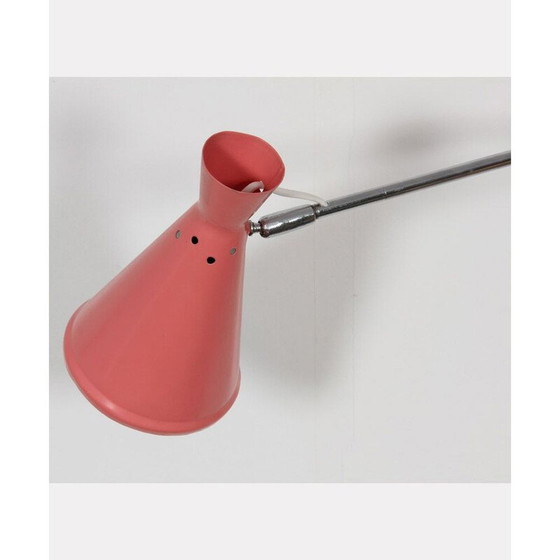 Image 1 of Vintage metalen wandlamp met kap, Tsjechië 1960