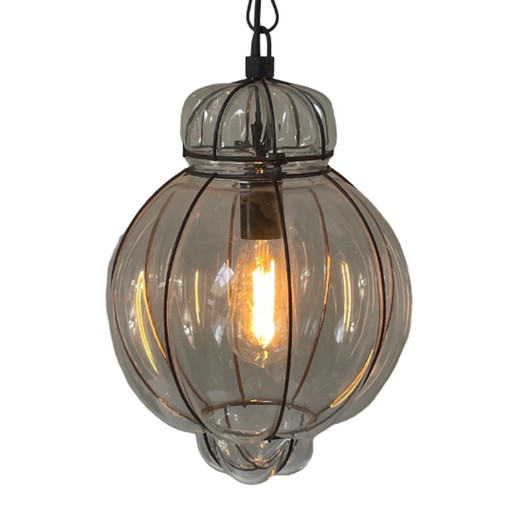 Venitiaanse hanglamp - Handgemaakt geblazen glas - Vintage