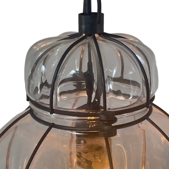 Image 1 of Venitiaanse hanglamp - Handgemaakt geblazen glas - Vintage