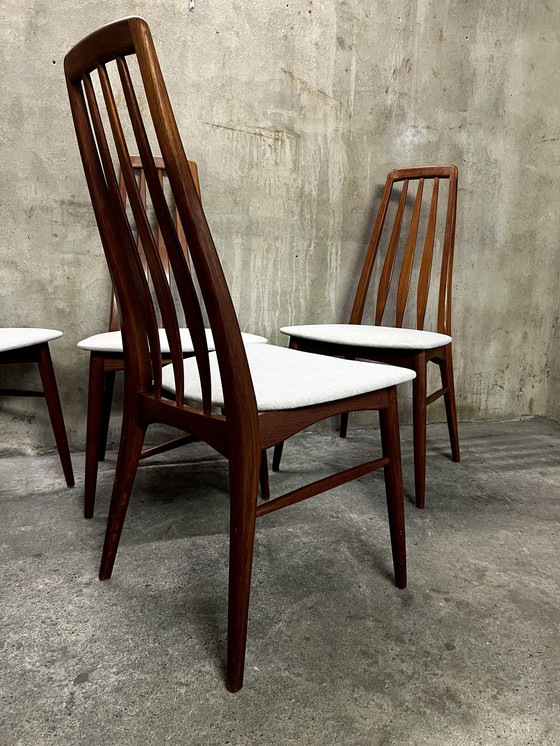 Image 1 of 4X Teakhouten stoelen Mod. Eva Von Koefoed Hoornslet jaren 70